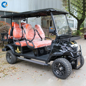 4 Wheels Battery Powered Electric Sightseeing <b>Mini</b> Golf Cart 6 Seats 48V 72V 4kw - Product Image 1