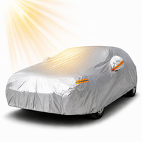 Housse de voiture KXF anti-UV, imperméable et anti-poussière pour berline et SUV, revêtement argenté 170T, fabricant OEM ODM