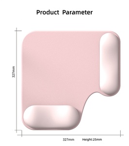 Custom Logo Carpal Tunnel Relief Dual Height Ergonomic Mouse Pad with Gel Wrist Rest for Office <b>Gaming</b> - Product Image 4