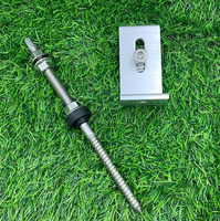 Dibuat di Cina SUS304 Hanger Bolt dengan Kit Kaki L Braket Pemasangan PV Atap Logam Surya
