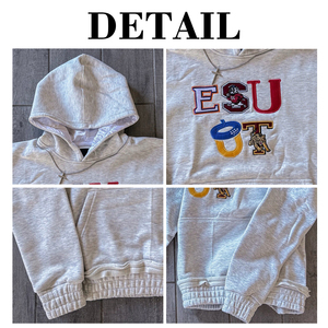 OEM Custom Embroidery Logo 450 GSM French Terry 100% Cotton Acid Washed Sun Fade Vintage Boxy Men Hoodie - Product Image 6