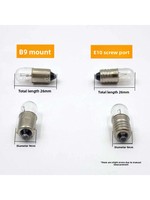 Ampoule LED blanc chaud pour bouton d'instrument, type baïonnette B9, 6.3V/12V/24V/30V/36V/48V, indicateur expérimental