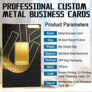 Cartes en métal personnalisées en acier inoxydable, style japonais, français, allemand, anglais, <span class=keywords><strong>anime</strong></span>, impression UV de luxe, logo gravé, gravure laser - Product Image 3