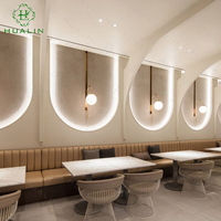 HUALIN Cabine de canapé en bois massif de style moderne pour restaurant sur le thème des cafés des hôtels et des restaurants Table et chaises