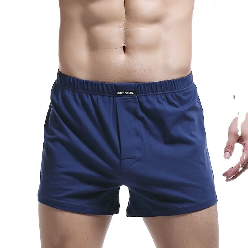 Fabrikant Hot Verkoop Groothandel Mannen Ondergoed Boxer Losse Thuis Casual Shorts Elastische Pijl Broek Zacht Biologisch Katoen Heren Slips