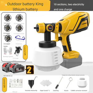 Súng phun điện pin lithium nhỏ có thể sạc lại súng phun Plug-in cho nhà Latex sơn dầu súng phun - Product Image 5