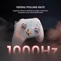 Gamepad Inalámbrico GameSir Cyclone 2 Compatible con Nintendo Switch, iPhone, Android, PC y PS2, Joystick de Arcade