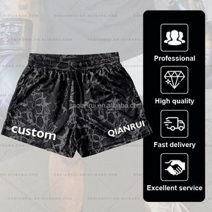 กางเกง<span class=keywords><strong>ม</strong></span>วยไทยผู้ชายคุณภาพสูง OEM สตรีทแวร์ ผ้าสองชั้น ระบายอากาศได้ดี แห้งเร็ว รับสกรีนโลโก้ กางเกงกีฬา - Product Image 3