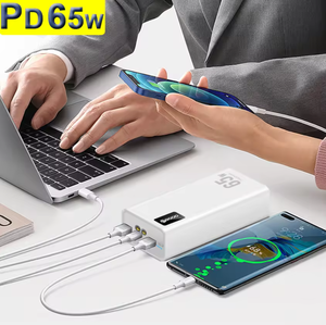 2025 ที่ชาร์จพกพาสำหรับแล็ปท็อปแบบพกพา ความจุสูง 5000mAh ชาร์จเร็ว 3 ช่อง รองรับ PD 65W สำหรับใช้งานกลางแจ้ง รุ่นใหม่มาแรง  รับสกรีนโลโก้ - Product Image 3