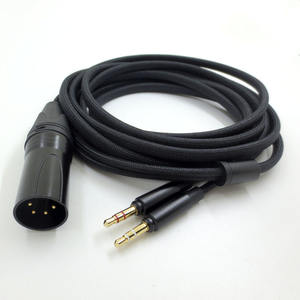 Kabel Audio pengganti untuk Headset Beyerdynamic T1 generasi ke-2 3nd T5 6.35 hingga 3.5mm L R 1.5M konektor XLR - Product Image 3