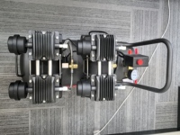 Mini pompe à piston industrielle de compresseur d'air silencieux sans huile portatif de 220V 5.5Hp 70L avec des composants de noyau de moteur de moteur à vendre