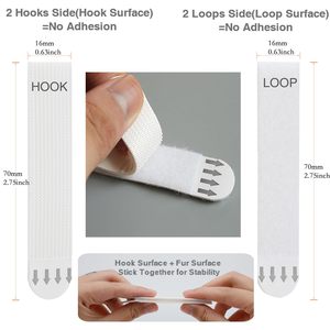 大型写真接着ポスターストリップダメージフリーヘビーデューティーハンギングフックとループ写真ハンギングストリップ工場価格 - Product Image 2