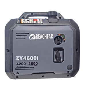 เครื่องกำเนิดไฟฟ้าเบนซินแบบพกพาจากโรงงานโดยตรง 4kW 4000W สำหรับสำรองไฟบ้าน ตั้งแคมป์ และสถานที่ทำงาน 004-007 กำลังไฟ 4kW ให้พลังงานที่เชื่อถือได้ - Product Image 1