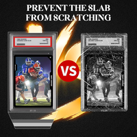 HUACENT Premium Ultra Clear Pro, protège-cartes standard refermable avec rabat, sacs d'équipe avec logo, boîte personnalisée