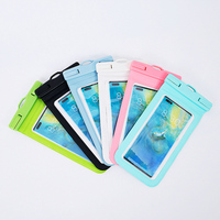 Casing Ponsel Tahan Air Universal IPX8 Tas Kering Kantong Ponsel untuk Snorkeling dan Menyelam dengan Tali Gantungan untuk iPhone Samsung Xiaomi