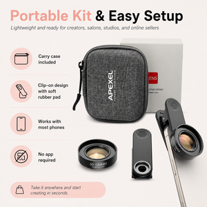 Téléphone portable gros plan <span class=keywords><strong>photographie</strong></span> objectif Macro <span class=keywords><strong>pince</strong></span> universelle 30-120mm Led Macro pour iPhone Android ongles cils lèvres nourriture - Product Image 3