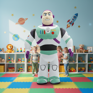 Disfraz Inflable Unisex <span class=keywords><strong>de</strong></span> Personaje para Adultos, Disfraz <span class=keywords><strong>de</strong></span> Mascota <span class=keywords><strong>de</strong></span> Buzz Lightyear para Halloween, Carnavales, Parques Temáticos y <span class=keywords><strong>Fiestas</strong></span> <span class=keywords><strong>de</strong></span> Cumpleaños - Product Image 3