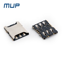 Support de carte Nano SIM MUP-C7819 6P avec connecteur push-pull pour compteur, téléphone, point de vente, IoT – Vente chaude en Inde, Israël, Malaisie, Vietnam, Turquie