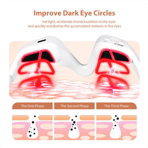 Gafas de Luz Roja Portátiles para Eliminar Bolsas y Ojeras, Masajeador de Microcorriente para el Cuidado de la Zona Debajo de los Ojos, Alivio de la Fatiga - Product Image 3