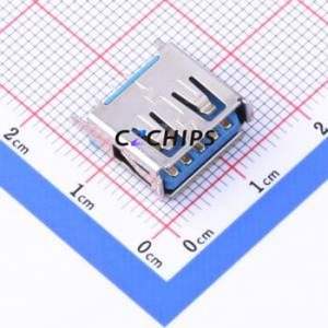 HC-ST-003-02-L11.5-J USB Connector Through hole Component (THT) Connector Type-A USB 3.0 Female Through Hole - Product Image 1
