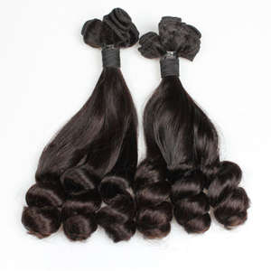 Extensions de cheveux humains afro bouclés crépus de qualité supérieure, Remy, Mongolie, fermeture à double trame, cheveux vierges bruts, origine américaine, tous - Product Image 6