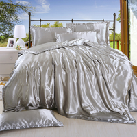 Ensembles de housses de couette en soie pour l'hiver, chauds et épais, doux pour la peau.