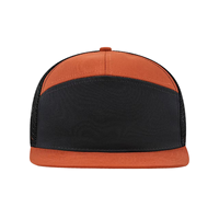 Gorra Trucker de 7 Paneles Personalizada con Bordado 3D, de Moda, Bestseller, con Frente de Pana y Malla Trasera, Unisex, para Playa y Verano