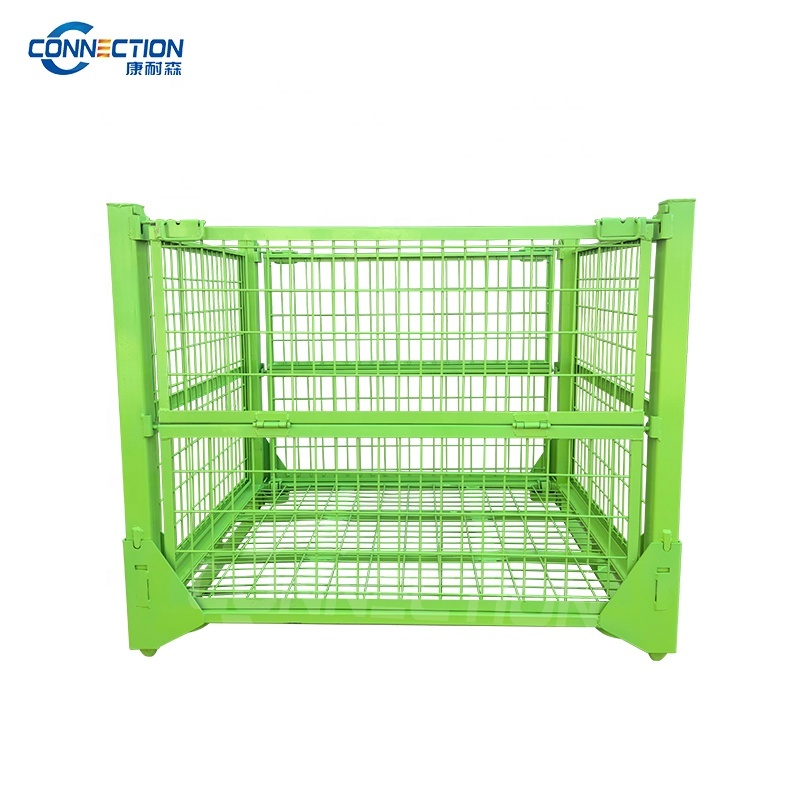 Recycled Steel Pallet Garbage Cage Wire