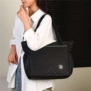 Diamond Pattern Tote <b>Bag</b> Large Capacity Water Resistant Oxford Cloth Shoulder <b>Bag</b> For Everyday Use - Product Image 1