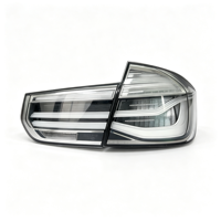 Aksesoris Mobil SJC untuk BMW Seri 3 F30 F35 M3 Lampu Belakang LED Modifikasi Lampu Belakang Bening dengan Latar Belakang Putih 2013-2017