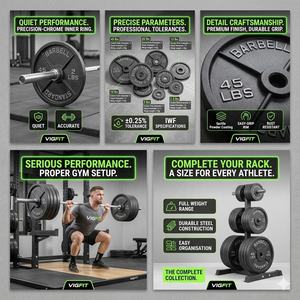 VIGFIT - Équipement de musculation en gros - Plaques de <span class=keywords><strong>poids</strong></span> en fonte standard pour haltères - Plaques de musculation pour la musculation - <span class=keywords><strong>Poids</strong></span> <span class=keywords><strong>20</strong></span> <span class=keywords><strong>kg</strong></span> - Product Image 5