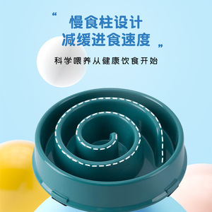 Harry YaYa Slow Feeding Pet Bowl 20.6x4.6cm PP Anti-Choking Dog <b>Cat</b> <b>Feeder</b> - Product Image 1
