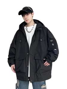 Nueva tendencia de moda <span class=keywords><strong>Outlet</strong></span> chaqueta impermeable para <span class=keywords><strong>hombre</strong></span> cortavientos para nieve Otoño de talla grande chaqueta impermeable a prueba de viento para hombres - Product Image 3