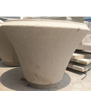 Vasi da fiori in granito ciotola fioriera grigio grande pietra bianca decorazione del giardino di casa utilizzata con vaso da fiori/pianta <span class=keywords><strong>verde</strong></span> - Product Image 4