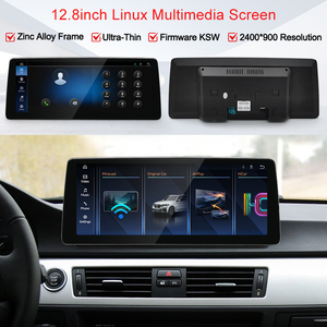 STWEI 2026 Nouveau Système Linux Slim 12,8 pouces Résolution 2400x900 Pour BMW Série 3 M3 E90 E91 E93 Lecteur Auto CarPlay Sans Fil KSW - Product Image 4