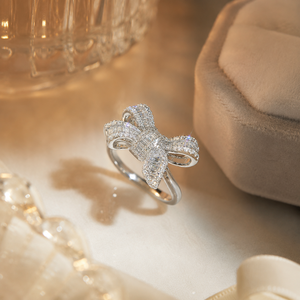 Anello a forma di papillon da donna, design in stile fata, accessorio da dito per uso quotidiano - Product Image 5