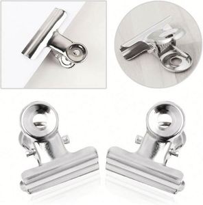 Stainless Steel Chip Bag Heavy Duty Food Bags Clips for <b>Kitchen</b> Office School Large Bull Binder <b>Paper</b> Clamp Promotion Gift - Product Image 2