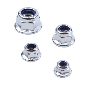 批发制造商直接供应304非金属嵌件锁紧六角法兰螺母（带齿） - Product Image 1