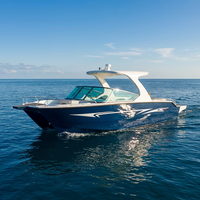 Yacht de sport de luxe en aluminium sur mesure, yacht de croisière côtier en aluminium de qualité marine
