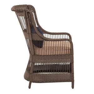 बड़ा बहुत सारे थोक क्लासिक आँगन आउटडोर डिनर फर्नीचर सेट गोल मेज और रतन कुर्सी भोजन - Product Image 5