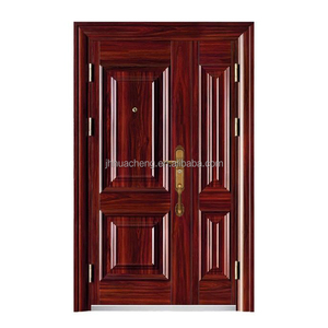 Puerta de Seguridad de Acero para Entrada Principal de Casa, Diseño de Puerta Exterior de Acero + Puerta Antirrobo, Fabricante Chino - Product Image 4