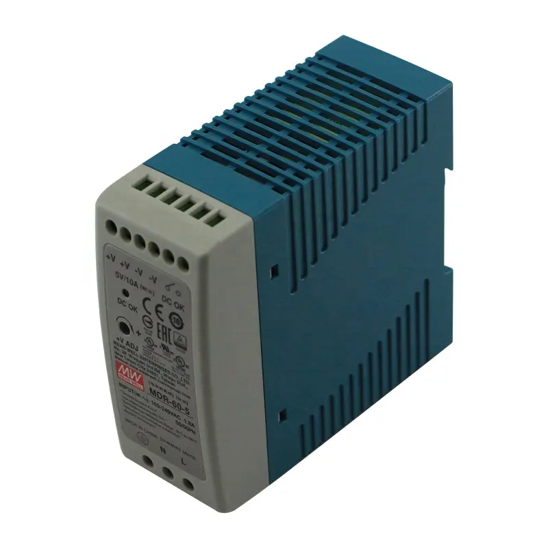 แหล่งจ่ายไฟ5V สวิตช์ราง Din หมายถึงดี MDR-60-5 60W Meanwell นำผลิตภัณฑ์/อุปกรณ์อัตโนมัติ Buit-In ฟังก์ชั่น PFC ที่ใช้งานอยู่