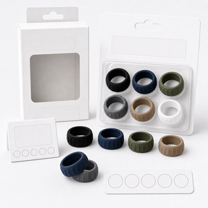 เคสซิลิโคนป้องกันรอยขีดข่วนสำหรับแหวนอัจฉริยะ Oura Ring 5/4 Galaxy Ring RingConn Ultrahuman  แบบสปอร์ต แพ็ค 10 ชิ้น - Product Image 6