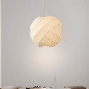 <span class=keywords><strong>Boule</strong></span> De Fer Lustre 12W LED E26 Ampoule Base Toile <span class=keywords><strong>Tissu</strong></span> <span class=keywords><strong>Abat</strong></span>-<span class=keywords><strong>Jour</strong></span> Pendentif Lumière Art Déco Atmosphère Suspendue Taille Moyenne Lumière" - Product Image 5