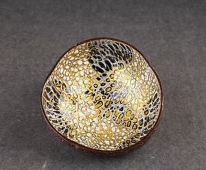 Arts et métiers faits à la main bols et cuillères en bois de noix de coco polis (lot de 2) - Product Image 3