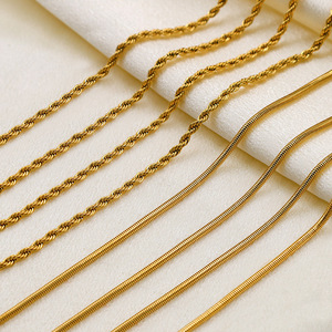 Men's Stainless Steel Snake Chain Necklace Geometric Design Gift Jewelry - Product Image 2