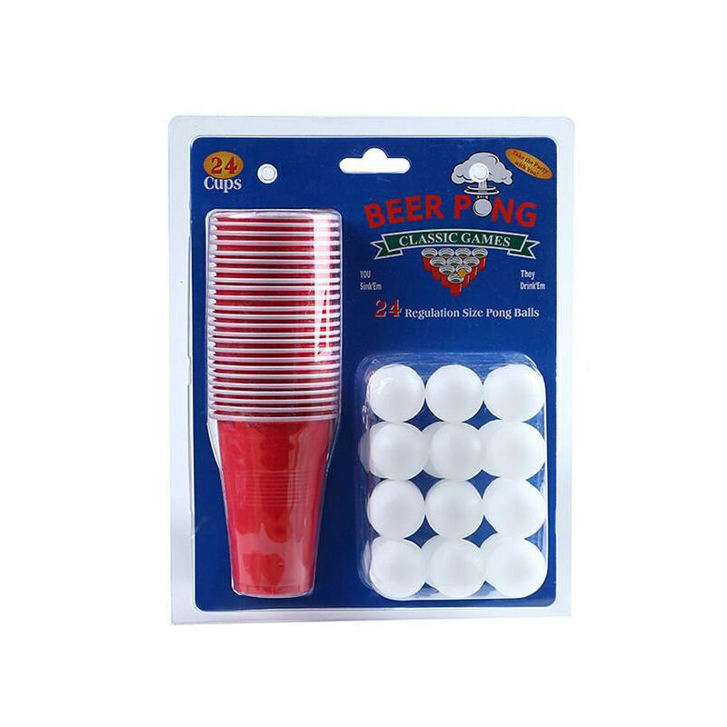 24 red cups+24 self balls