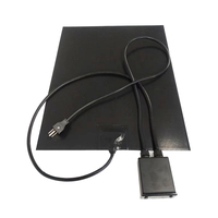 Nouveau coussin chauffant en silicone flexible personnalisé noir avec contrôleur de température 1000W, économie d'énergie pour la restauration et l'usage domestique