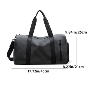 Bolso de Viaje Ligero de Poliéster para Gimnasio Unisex Resistente al Desgaste para Distancias Cortas con Cierre de Cremallera y Diseño Moderno Impermeable con Letras para Hombre - Product Image 2