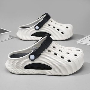 <b>Clogs</b> For Men And Women White Black Slip On Breathable Non Slip Summer Casual Shoes With Honeycomb Design - Product Image 1